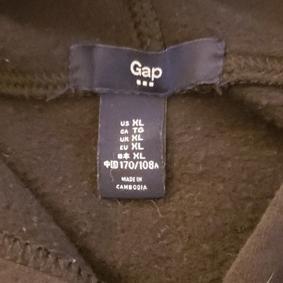 3/$20 Gap Black Logo Hoodie Size XL - Picture 3 of 3